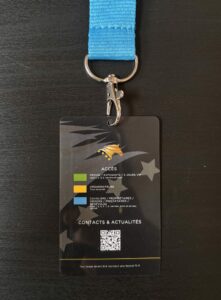 Badge PVC pour accréditation événementielle